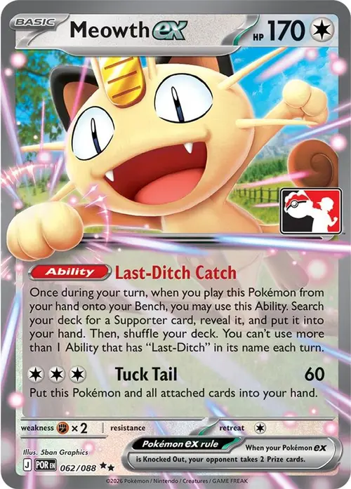 Meowth ex - 062/088 card art