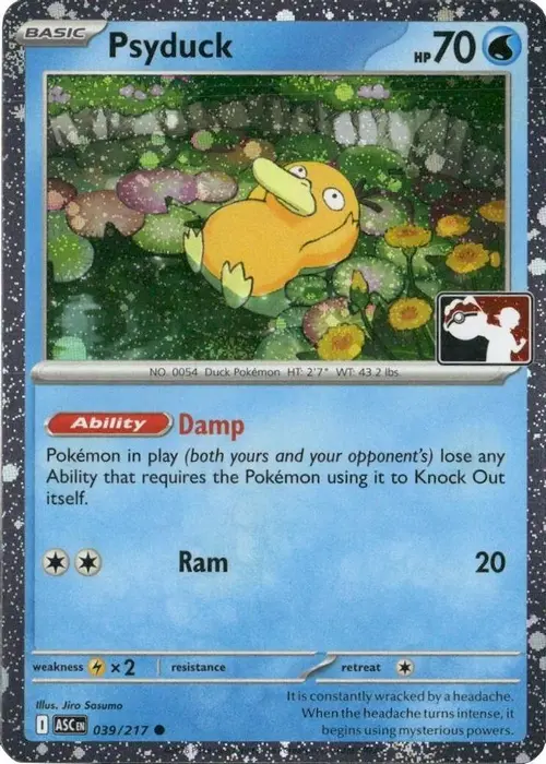 Psyduck - 039/217 (Cosmos Holo) card art