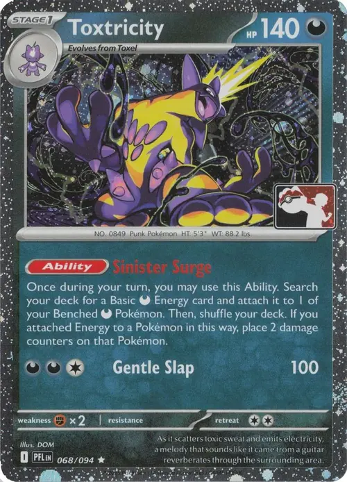 Toxtricity - 068/094 (Cosmos Holo) card art