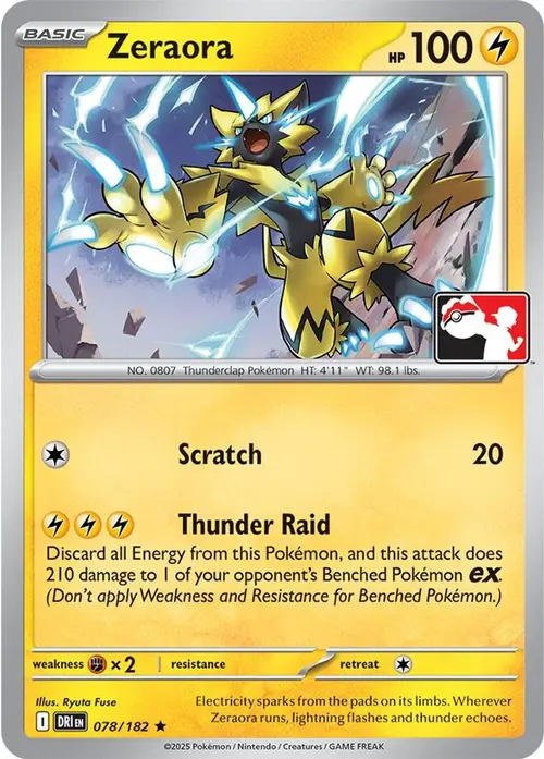 Zeraora - 078/182 card art