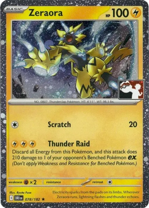 Zeraora - 078/182 (Cosmos Holo) card art