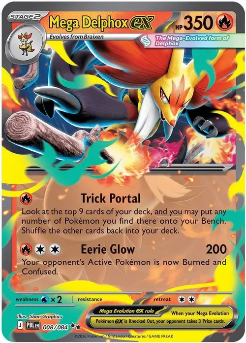 Mega Delphox ex card art