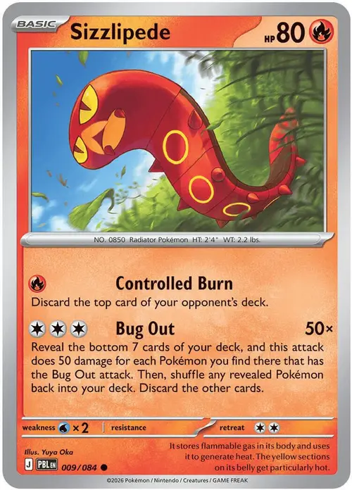 Sizzlipede card art