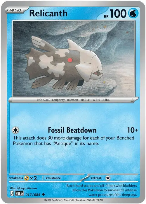 Relicanth card art