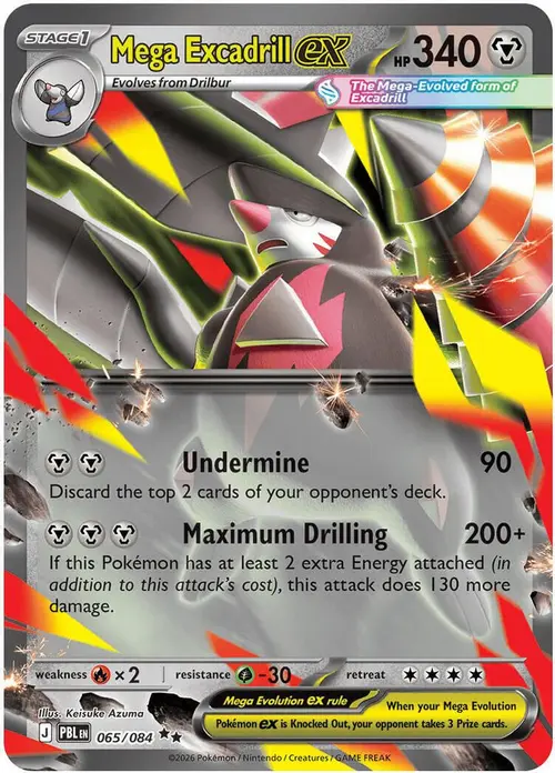 Mega Excadrill ex - 065/084 card art