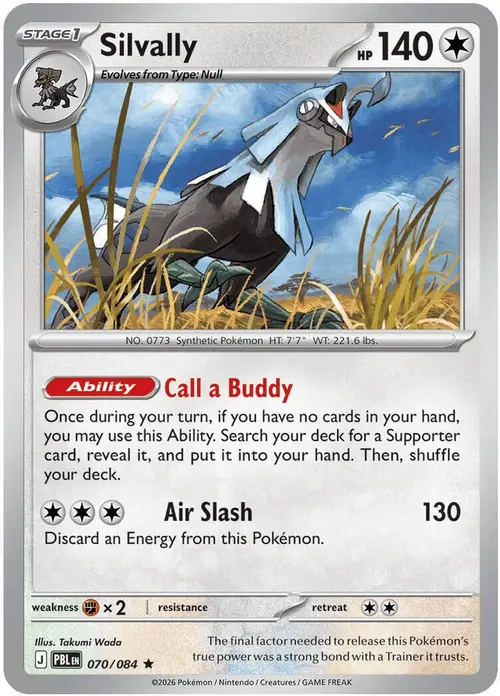 Silvally - 070/084 card art