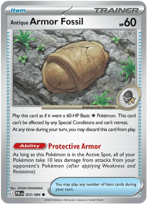 Antique Armor Fossil card art