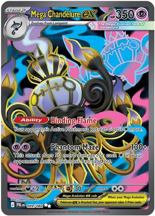 Mega Chandelure ex - 099/084 card art
