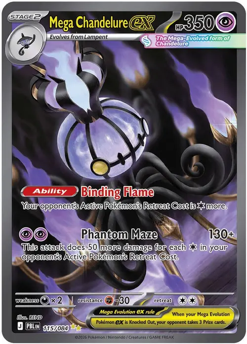 Mega Chandelure ex - 115/084 card art