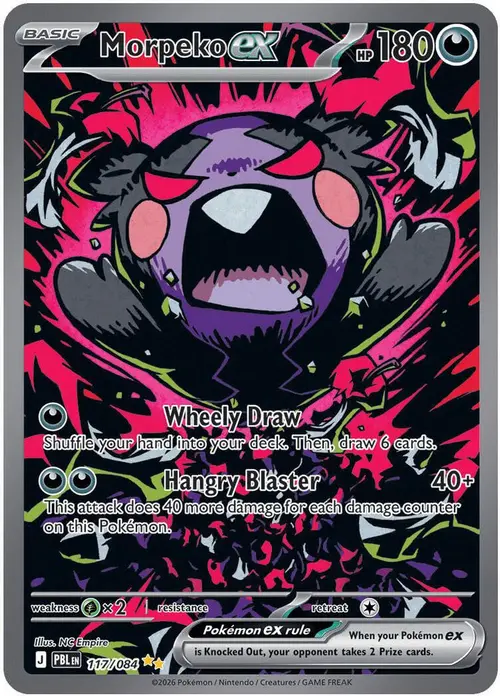 Morpeko ex - 117/084 card art