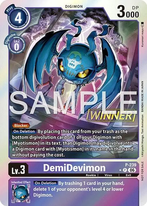 DemiDevimon (Official Store Tournament 2026 Vol. 3 Winner) card art
