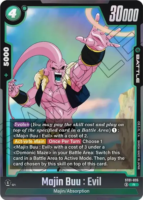 Majin Buu : Evil - ST01-035 card art