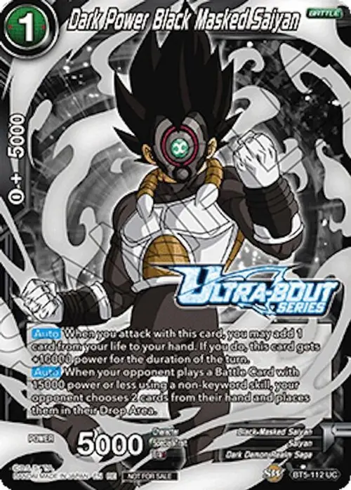 Dark Power Black Masked Saiyan (Event Pack 19) card art