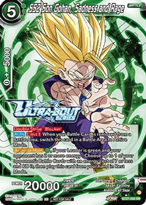 SS2 Son Gohan, Sadness and Rage (Event Pack 19) card art