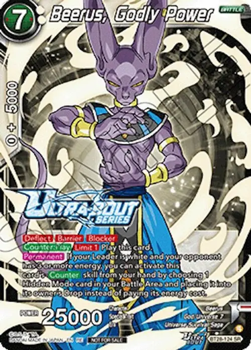 Beerus, Godly Power (Event Pack 19) card art