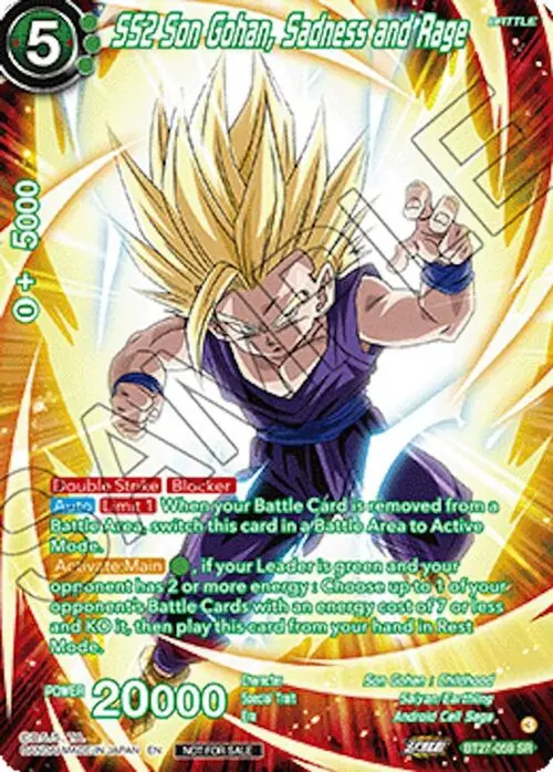 SS2 Son Gohan, Sadness and Rage (Premium Alt-Art Set 2026 Vol.2) card art