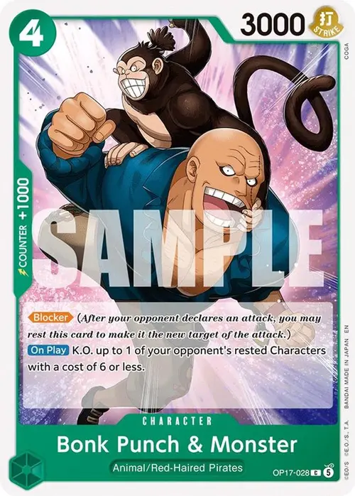 Bonk Punch & Monster card art