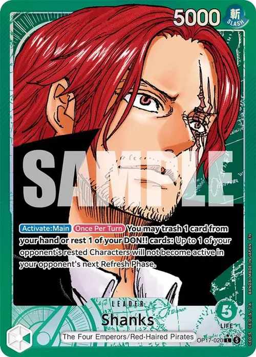 Shanks (Alternate Art) card art
