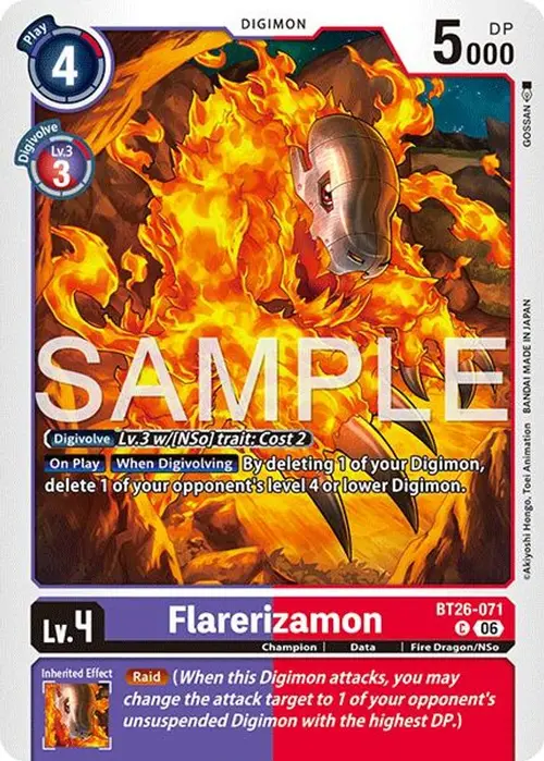 Flarerizamon card art
