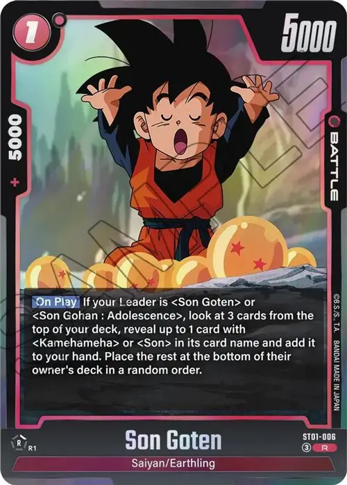 Son Goten - ST01-006 card art