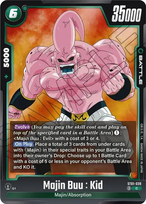 Majin Buu : Kid - ST01-039 card art