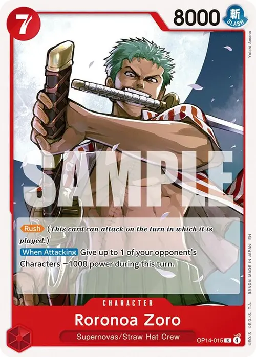 Roronoa Zoro card art