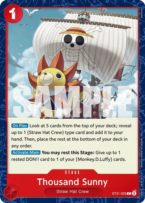 Thousand Sunny card art