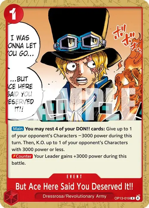But Ace Here Said You Deserved It!! card art