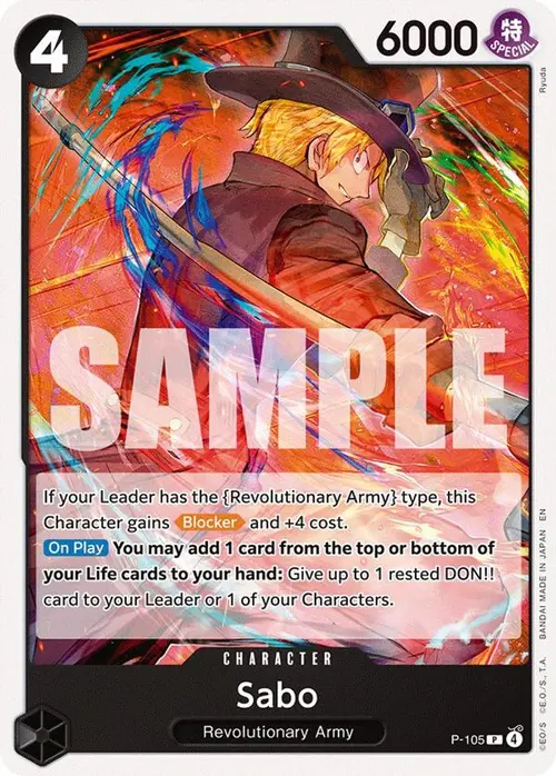 Sabo (P-105) card art