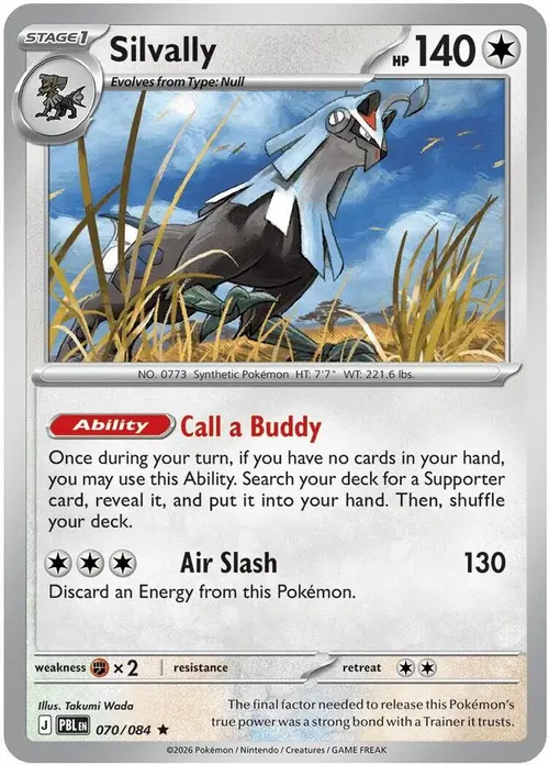 Silvally - 070/084 (Non-Holo) card art