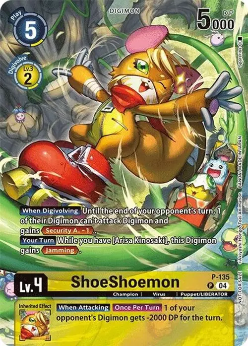 ShoeShoemon (Digimon Liberator D-Storage Set) card art