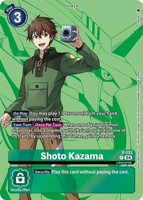Shoto Kazama (Digimon Liberator D-Storage Set) card art