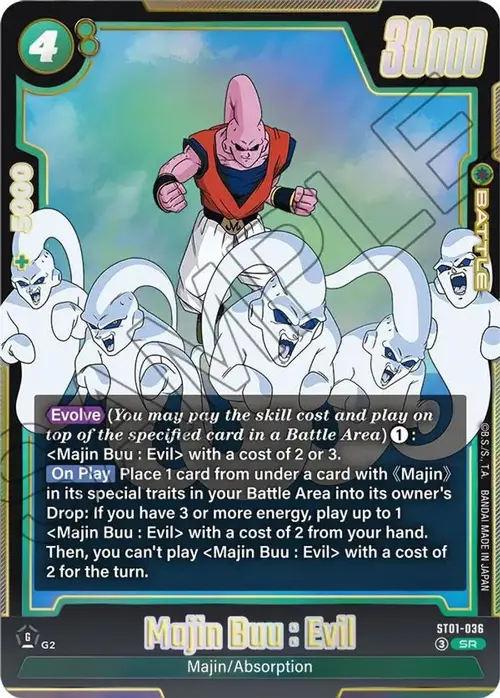 Majin Buu : Evil - ST01-036 card art