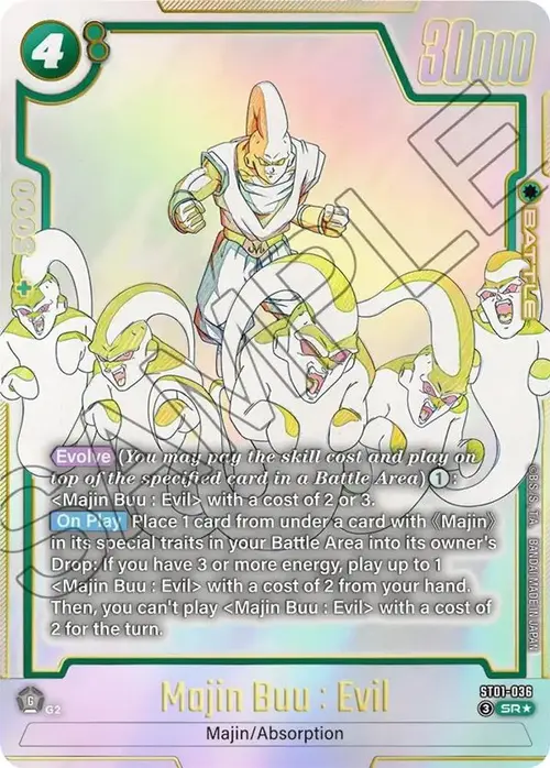 Majin Buu : Evil - ST01-036 (Alternate Art) card art