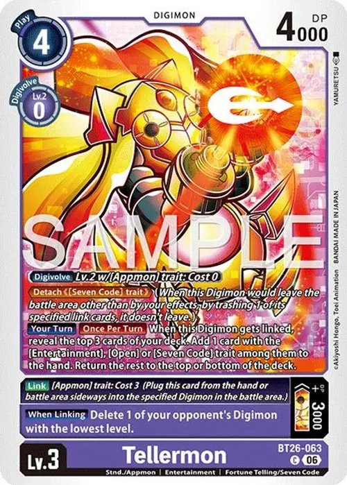 Tellermon card art