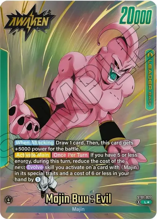 Majin Buu/Majin Buu : Pure Evil // Majin Buu : Evil (Alternate Art) card art