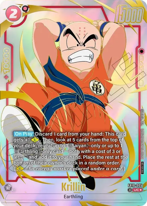 Krillin - FB10-005 (Limited Pack 26-27 WAVE2) card art