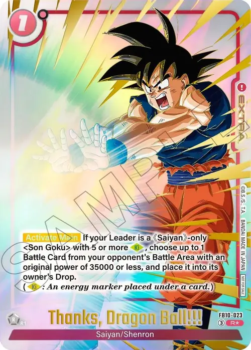Thanks Dragon Ball!!! (Limited Pack 26-27 WAVE2) card art