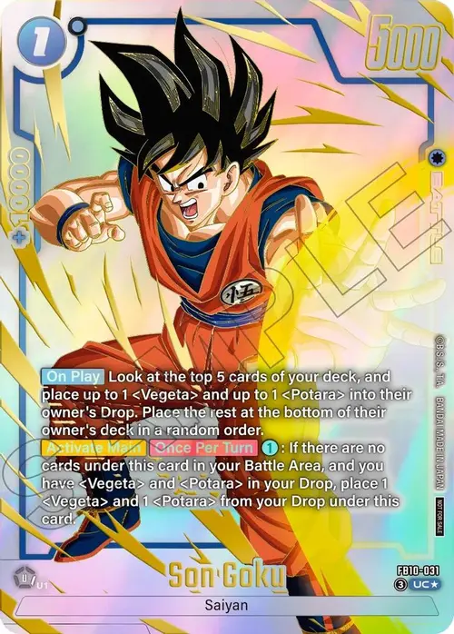 Son Goku - FB10-031 (Limited Pack 26-27 WAVE2) card art