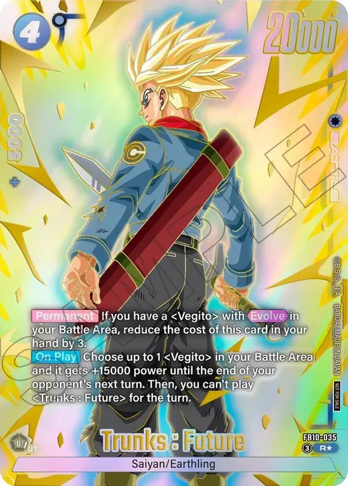 Trunks : Future - FB10-035 (Limited Pack 26-27 WAVE2) card art