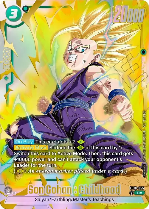 Son Gohan : Childhood - FB10-055 (Limited Pack 26-27 WAVE2) card art