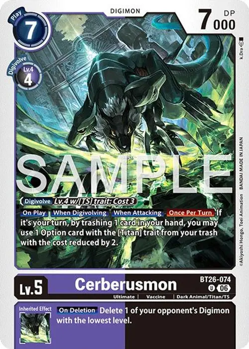 Cerberusmon card art