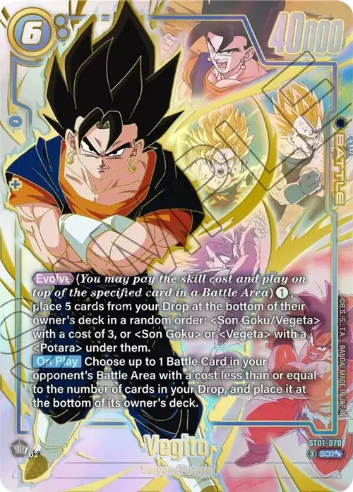 Vegito - ST01-070 (Super Alternate Art) card art