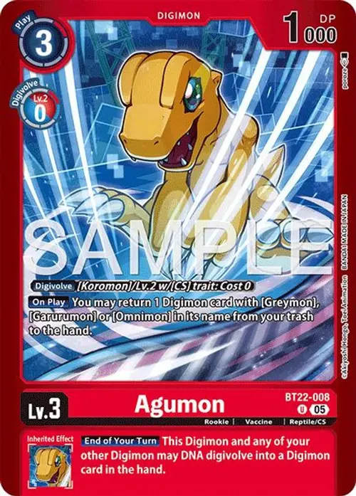 Agumon card art