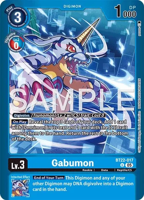 Gabumon card art