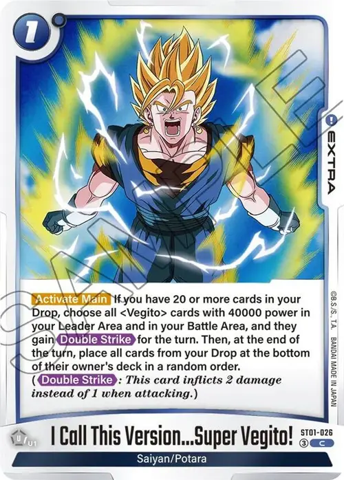 I Call This Version...Super Vegito! card art