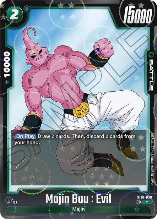 Majin Buu : Evil - ST01-030 (Dragon Ball Pattern) card art