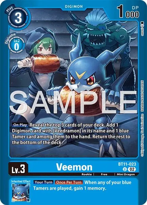 Veemon card art