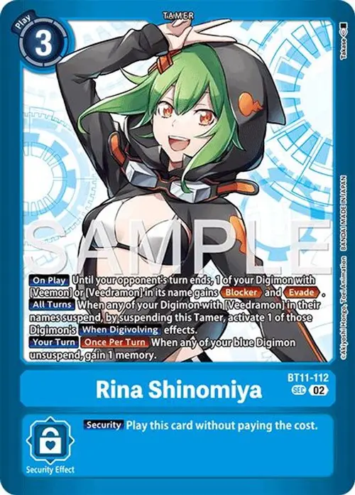 Rina Shinomiya card art