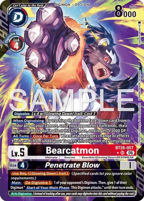 Bearcatmon // Penetrate Blow (Alternate Art) card art